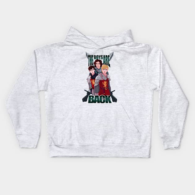 Boys are Back Kids Hoodie by ArtByGerdy